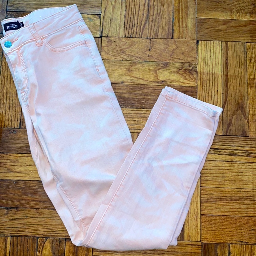 Kate spade pink and white jeans size: 26